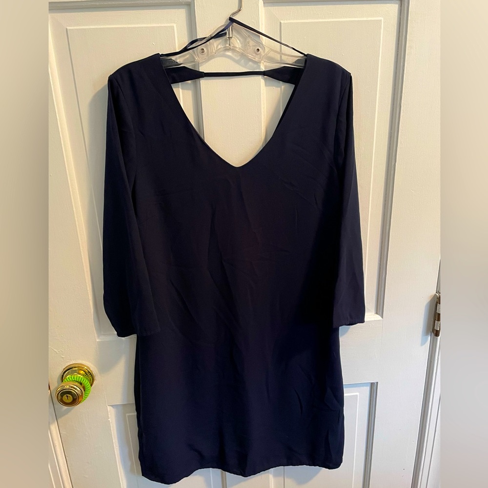 Dark blue dress